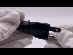 Nhật Bản 3-Pin Plug To IEC 320 C13 AC Power Cord Set Molding