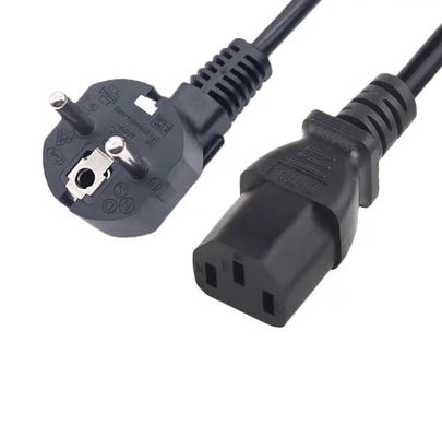 EU3 Pin Power Cord Plug VDE C13 Connector Extension Cable 16A 250V Đối với Nga