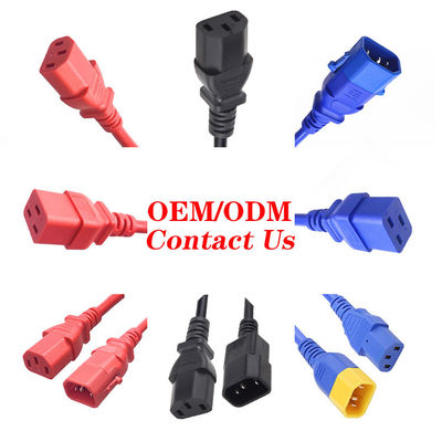 10A 250V dây điện mở rộng IEC C13 C14 C19 đến C20 C21 dây mở rộng