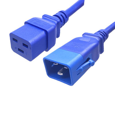 Cáp mở rộng điện IEC, C19 đến C20 Cáp điện được liệt kê UL