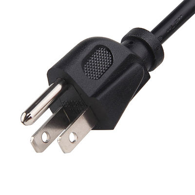 Đen USA dây điện 0,75m 5m 3 Pin NEMA 5-15P Cắm vào IEC 320 C13 US Type