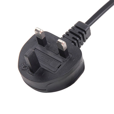 Đường dây điện tùy chỉnh của Vương quốc Anh 2 chân 3A 5A 10A 13A 250V BS1363 Cho máy tính