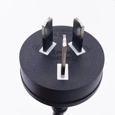 1.5m AU Cáp điện 3 chân Đen 10A 250V AC DC Cáp cho ứng dụng đa năng