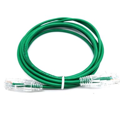 Không thấm nước Cat6A UTP 4PR RJ45 Connector 28AWG Patch Cord Cable với áo khoác PVC áp dụng cho mạng LAN