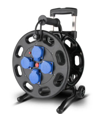 4 Way General Sockets IP44 Retractable Extension Cable Reel Drum 20m 50m 100m Độ dài tùy chỉnh