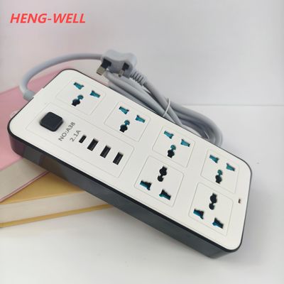 250V 6A ổ cắm điện với lỗ phổ quát 6WAY 3USB A 1USB C tương thích với UK US EU AU & IT Plugs