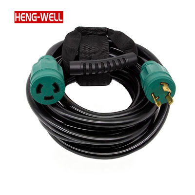Đường dây mở rộng máy phát điện SJTW hạng nặng 30A 125V NEMA L5-30P đến L5-30R IP44 chống nước cho sử dụng ngoài trời